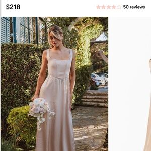 Show Me Your MuMu Champagne Luxe Satin Dress